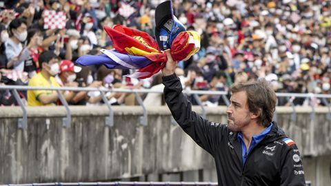 Fernando Alonso, en el Gran Premio de Japón