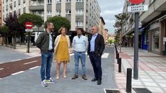 El Ayuntamiento finaliza las obras de peatonalizaci�n de la calle Rafael Sarandeses en Lugones