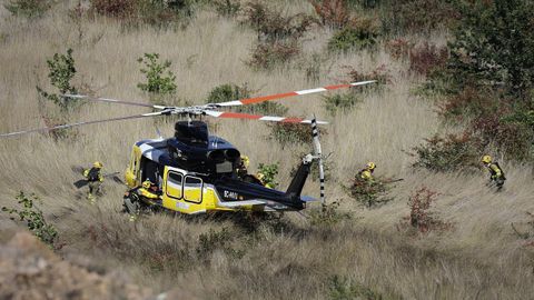 Incendio forestal en Culleredo