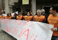 Las trabajadoras sociales han realizado varias protestas p�blicas por sus condiciones de trabajo. 