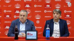 Tino Saqu�s y Joan Carrillo, en la rueda de prensa de este jueves.