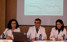 Souto, Verde y V�lez en la presentaci�n del balance asistencial