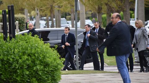 Primera vuelta de las elecciones presidenciales de Francia. El candidato socioliberal Emmanuel Macron