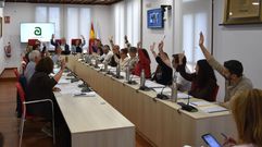 El del jueves en Ames fue un pleno pr�digo en unanimidades, aunque falt� en el punto clave