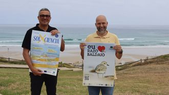 Daniel P�rez, alcalde, y Miguel Vales, edil de Medio Ambiente, en la presentaci�n
