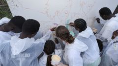 Imagen de archivo de una actividad de alumnos migrantes en un IES de Canarias
