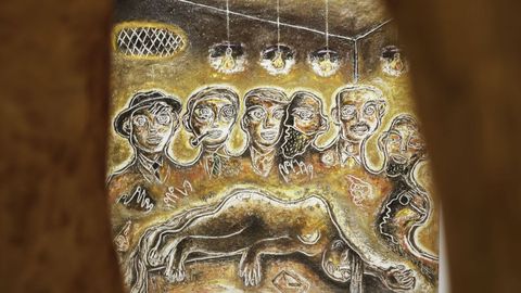 Obra de Vidal Souto expuesta en el centro cultural Marcos Valc�rcel