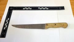 El cuchillo del atracador de la librer�a 