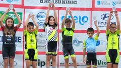 Edu Baleir�n y Jimena Sandi�s se subieron al segundo y tercer caj�n del podio, respectivamente.