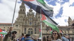 La solidaridad con Palestina inunda las calles de Santiago