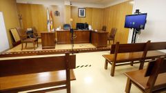Sala de vistas del Juzgado de Cambados