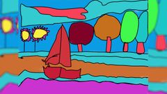 Lo llamativo son los colores de esta vegetaci�n: verde, negro, granate y rojo encendido.