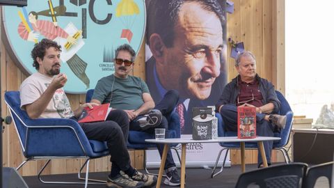 Cristian Foj&oacute;n Caruncho, Manel Cr&aacute;neo e P&iacute;o Barreiro abordaron a situaci&oacute;n do c&oacute;mic