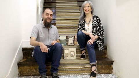 Carlos Valdés y Celia Recarey, de la compostelana Irmás Cartoné.