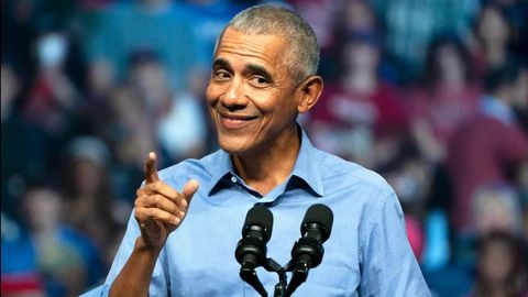Barak Obama, durante un mitin de la campa�a para la reelecci�n de Joe Biden