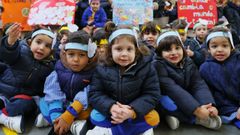 Alumnos de la Grande Obra de Atocha, en la fiesta del D�a de la Paz