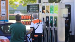 Imagen de archivo de una gasolinera en la provincia de Lugo