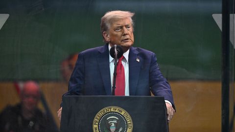 Trump, este s�bado en un acto oficial.