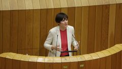 Pont�n, durante una intervenci�n en el Parlamento gallego, en imagen de archivo