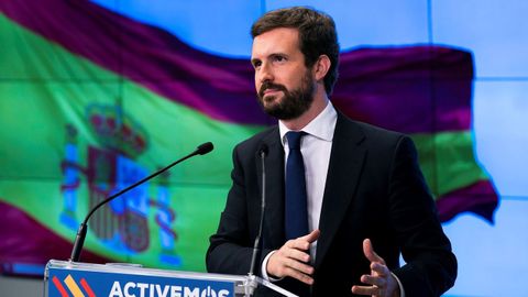 Pablo Casado, en el comit� ejecutivo nacional del PP