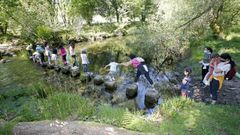 Alumnos del CEIP Marc�n recorren O Salgueiral