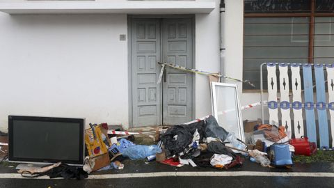 Imagen de la vivienda de Freixeiro en la que apareci� el hombre.
