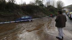 Cae un talud en Vilaboa (Culleredo)