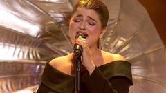 La gallega Ant�a Pinal en su actuaci�n de la final de �La Voz�.