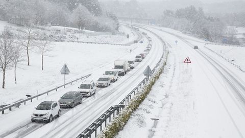 Nieve en Guitiriz