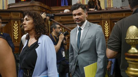 El portavoz de ERC en el Congreso, Gabriel Rufián