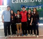 Los integrantes del CB A Estrada que acudieron al campeonato.