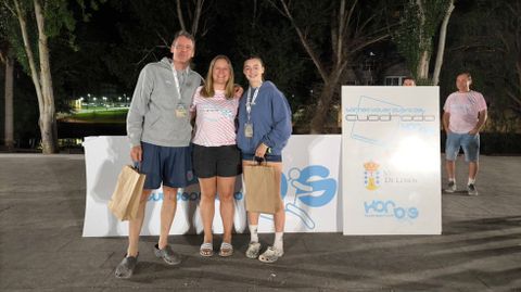 Carlos y Laura, ganadores de la categoría de padres e hijos
