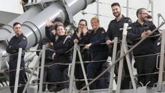 Regreso de la fragata Crist�bal Col�n a Ferrol tras cinco meses con la OTAN