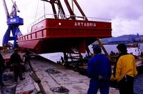 Imagen de archivo de una unidad de limpieza mar�tima construida por Cotrafer para Repsol. 