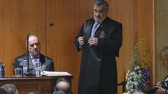 Jos Antonio Cardelle, durante el acto en el que recibi la distincin