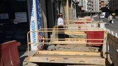 Las obras de la avenida de Portugal quedaron paralizadas el 9 de marzo.