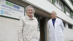 En la imagen, Sari Alabau y Gerardo Soto, de Asfredo, a las puertas de la entidad