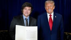 Javier Milei y Donald Trump, en Nueva York