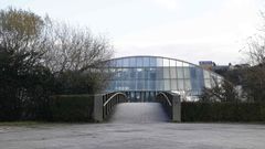 El acceso principal al Pazo de Feiras