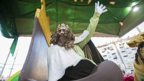 Cabalgata de los Reyes Magos, en Carballo