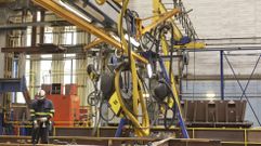 Construcci�n de m�dulos para la primera F-110, en foto de archivo