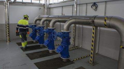 Estaci�n de bombeo de A Cabana, en foto de archivo.