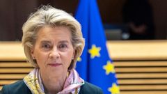 La presidenta de la Comisi�n Europea, Ursula von der Leyen