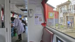 Unidad m�vil de donaci�n de sangre