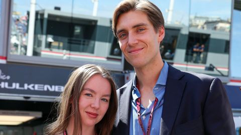 La princesa Alejandra de Hannover y su prometido, Ben-Sylvester Strautmann, durante la pasada edici�n del Gran Premio de M�naco.