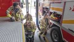 Foto de archivo del parque de bomberos comarcal de Arz�a, cuyos efectivos intervinieron en el siniestro