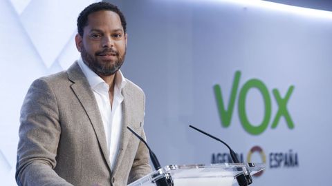 El secretario general de Vox, Ignacio Garriga, este lunes en Madrid