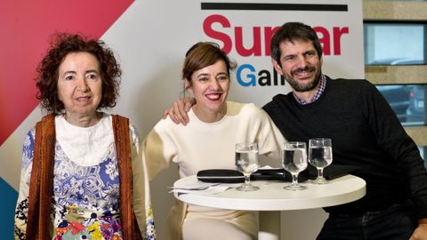 Marilar Aleixandre, Marta Lois y Ernesto Urtasun