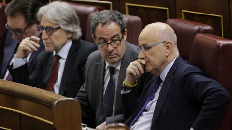 Los diputados de CiU Josep S�nchez Llibre, Pere Macias, Josep Antoni Duran i Lleida 