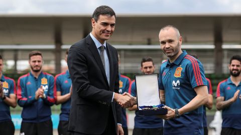 Iniesta y Pedro Snchez